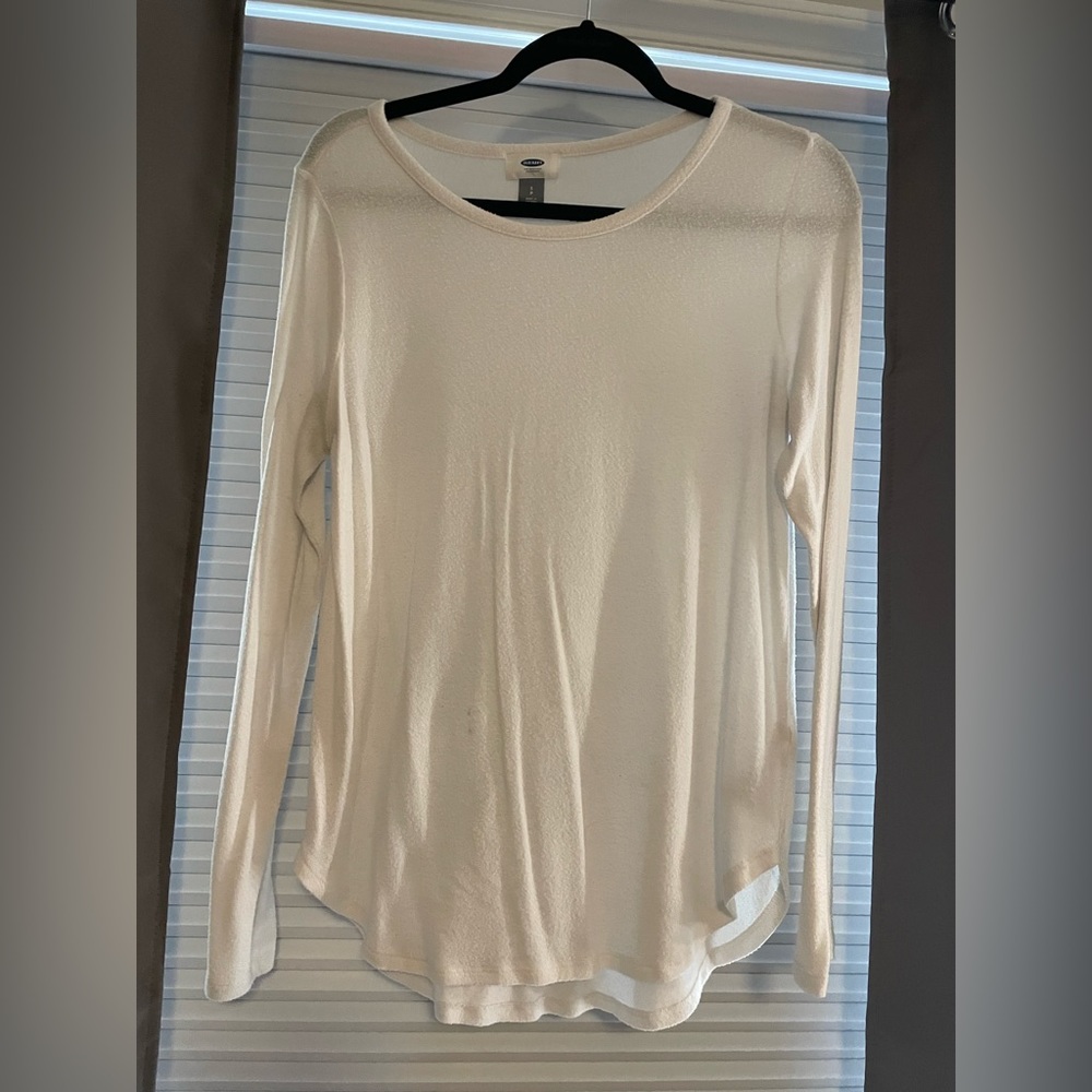 Lightweight white sweater